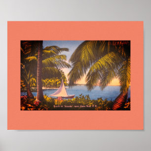 Poster Cabo Rojo, Porto Rico - Praia em Joyuda
