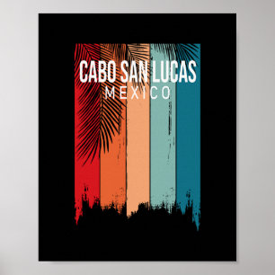 Poster Cabo San Lucas México Retrô
