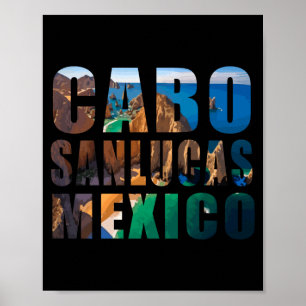Poster Cabo san lucas méxico verão praia palmeira férias