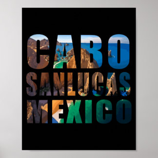 Poster Cabo san lucas méxico verão praia palmeira férias