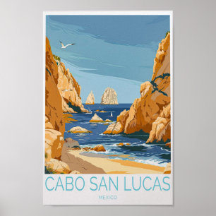 Poster Cabo San Lucas Poster, México Viagem Wall Art