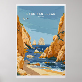 Poster Cabo San Lucas Viagem Impressão, Arte de Muro do M