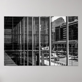 Poster Cabo Town Cityscape Lion Cabeça África do Sul