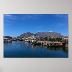 Poster Cabo Town Waterfront África do Sul SA Arquitetura