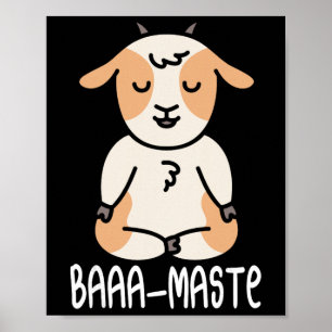 Poster Cabra de Ioga Pose de Lótus Iogue Mulheres Meditaç