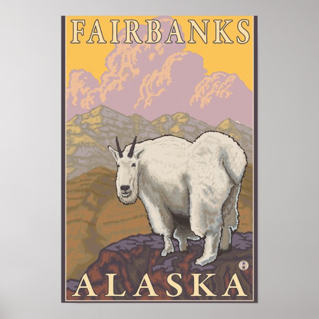 Poster Cabra de Montanha - Fairbanks, Alaska (Frente)