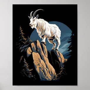 Poster Cabra Montês Animal de Escalada Montanhismo _3