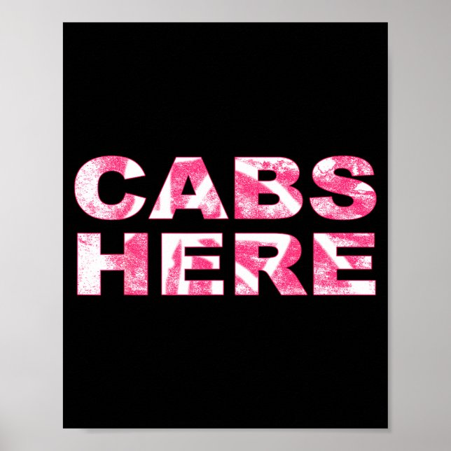 Poster Cabs Here Gym Tan Laundry New Jersey Gtl Garden  (Frente)