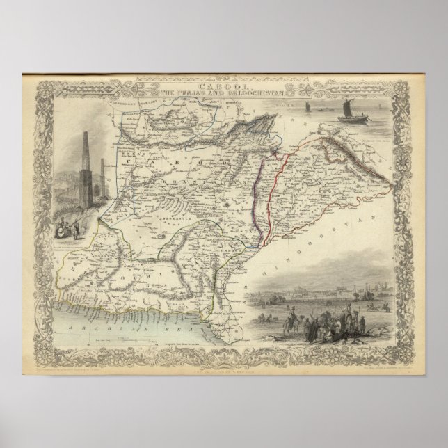 Póster Cabul, Punjab e Beluchistão (Frente)
