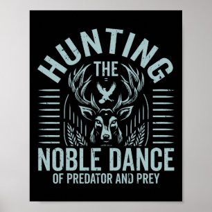 Poster Caça À Nobre Dança De Predador E Preso Hunti
