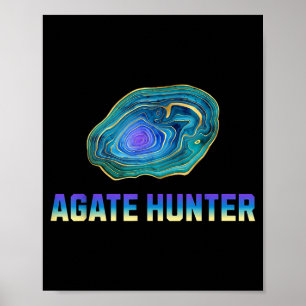 Poster Caça a Rocha Coletor de Rochas Agata Geologia Agat