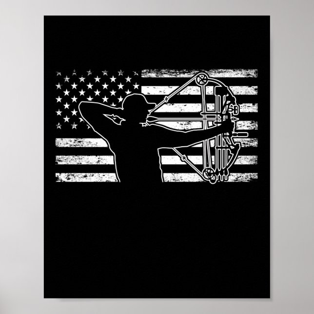 Poster Caça ao Arco-Americano de Bandeiras (Frente)