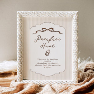 Poster Caça ao Bico Bebe Cafe Desenho manual Neutro