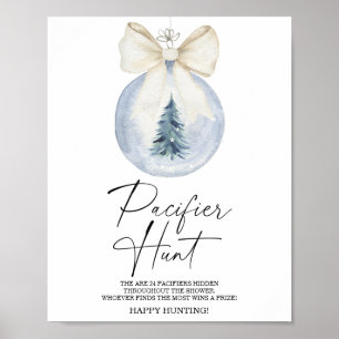 Poster Caça ao chupeta de inverno pôster do jogo da festa