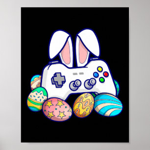 Poster Caça ao Ovo no Gamepad no Domingo de Páscoa Vídeo