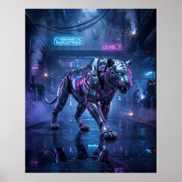 Poster Caça ao Tigre Cromo