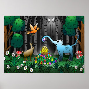 Poster Caça aos Ovos de Páscoa