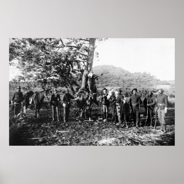 Poster Caça bem-sucedida, 1880 (Frente)