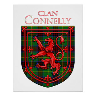 Póster Caça Connelly à Xadrez escocesa de Tartan