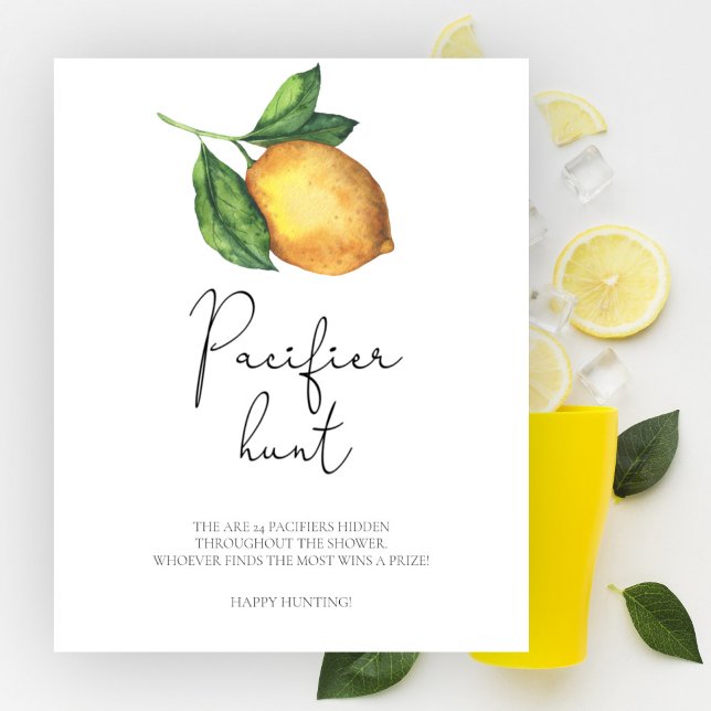 Poster Caça de caça com lêmon chá de fraldas Pacificador (Criador carregado)