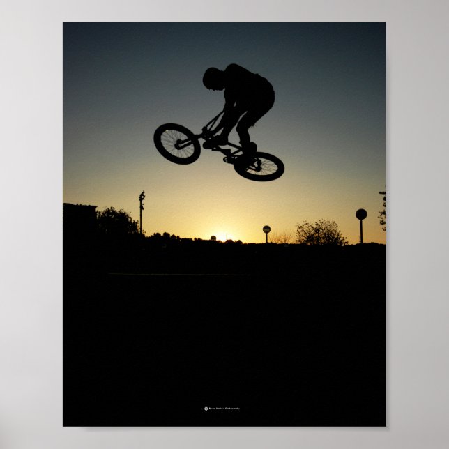 Poster Caça de salto BMX (Frente)