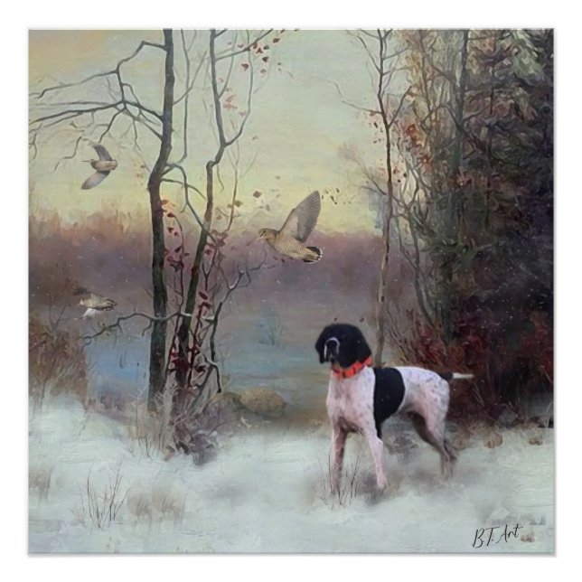 Póster Caça de Woodcock com SPG (Frente)