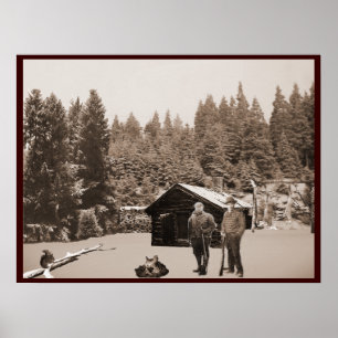 Poster Caça do vintage