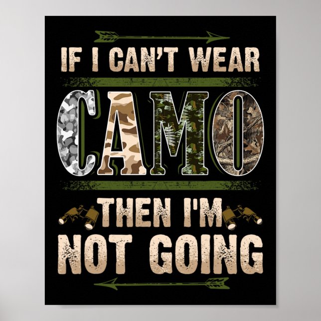 Poster Caça Engraçada Caçadores de Camo Buck Deer Country (Frente)