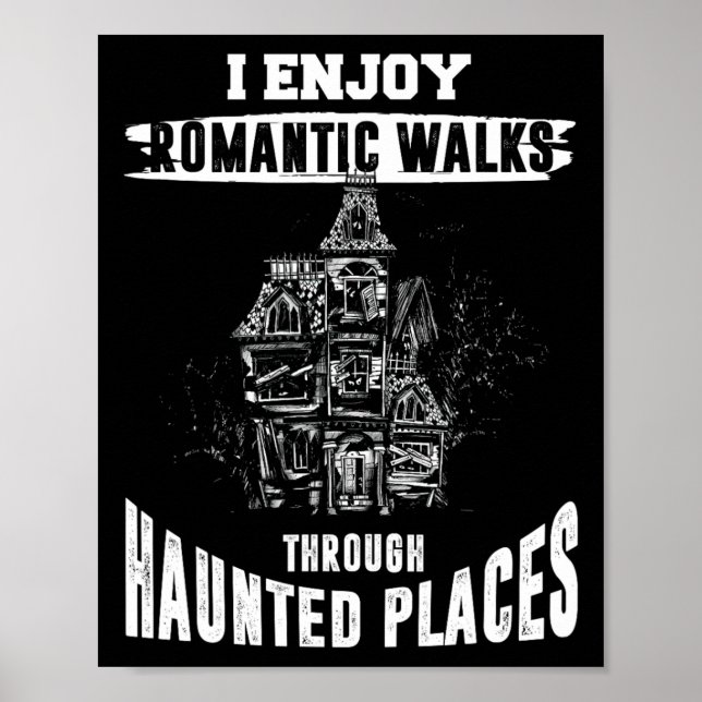 Poster Caça-Fantasmas Camisa Engraçada Lugares Assaltados (Frente)