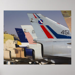 Póster Caça Kfir construído por israelenses
