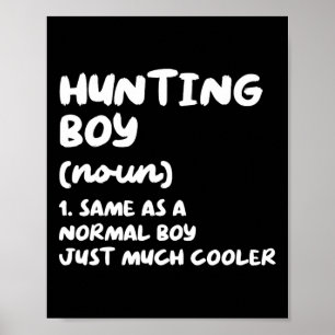 Poster Caça Menino Definição Engraçado