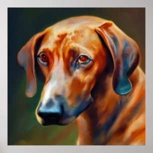 Poster Caça-Montanha Bávaro - Retrato Cachorro