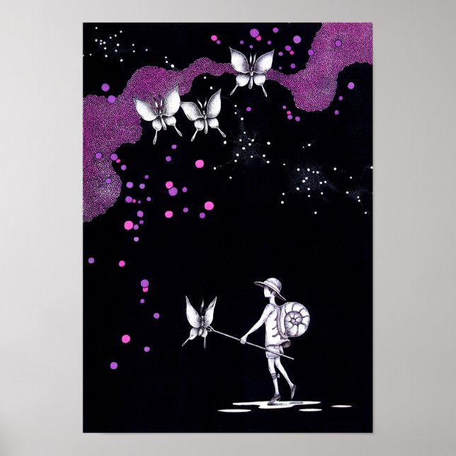 Poster Caça numa Noite de Verão. (Frente)