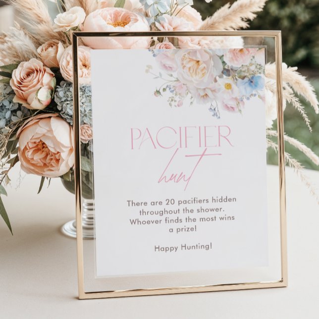 Poster Caça Pacificadora de Jogo Rosa Floral Rosa-Chá de  (Criador carregado)