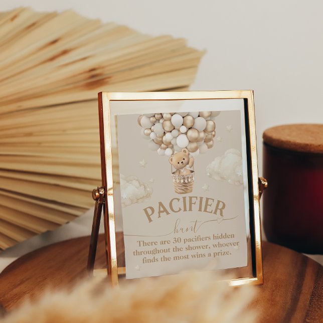 Poster Caça Pacificadora do Balão do Urso de Teddy (Criador carregado)