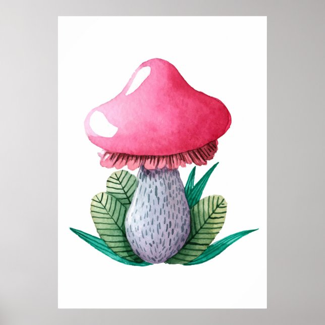 Poster Caçador De Cogumelos E Folhas (Frente)