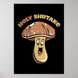 Poster Caçador de Cogumelos Sagrado Shiitake Mushroom