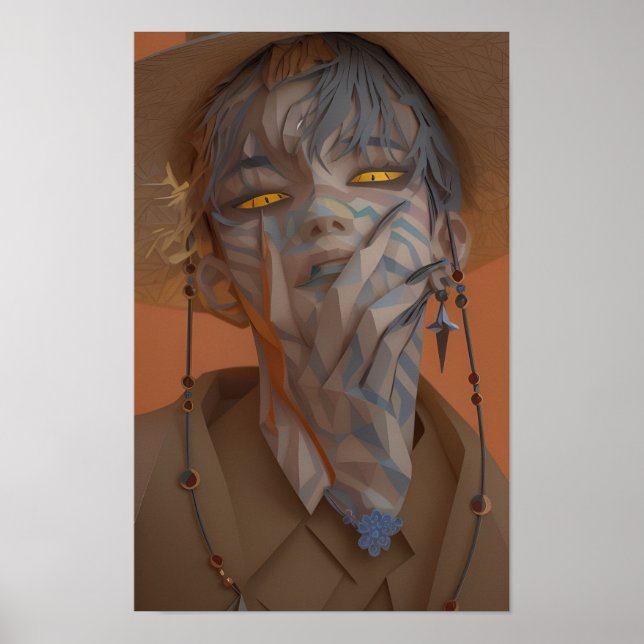 Poster Caçador de Demônios - Juni (Frente)