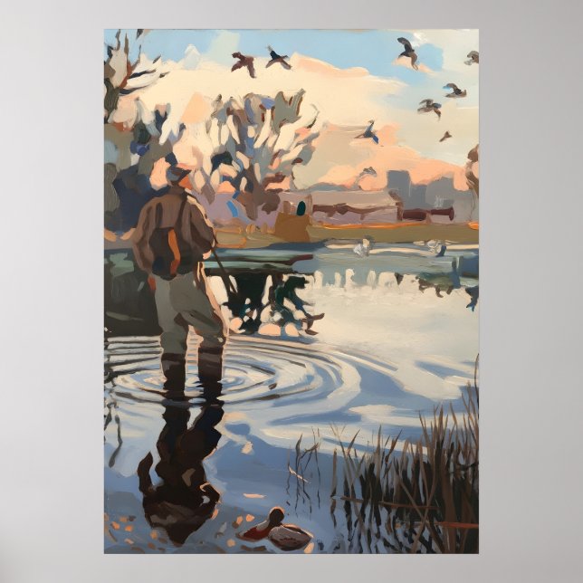 Poster Caçador de época de início de caça (Frente)