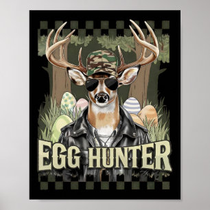 Poster Caçador De Ovos Buck Byckward Boné Deer Caçando Ea