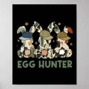 Poster Caçador de Ovos Coelho Com Boné Byckward Caçando P