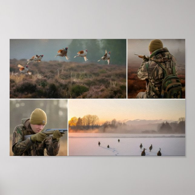 Poster Caçador de recompensas da época de início de caça (Frente)