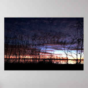 Poster Caçadores de Patos Testemunham o nascer do Sol