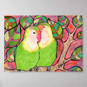 Póster Caçadores do Sunset Mini Folk Art