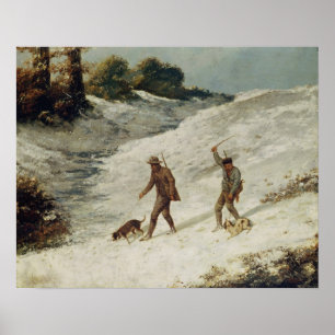 Poster Caçadores na neve ou os Poachers