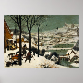 Póster Caçadores na neve por Pieter Bruegel, o Velho