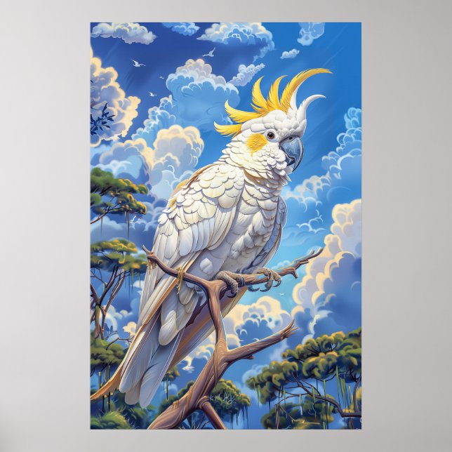 Poster Cacatua-branca (Frente)