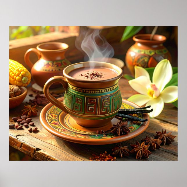 POSTER CACAU - CHOCOLATE QUENTE (Frente)