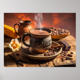 POSTER CACAU - CHOCOLATE QUENTE