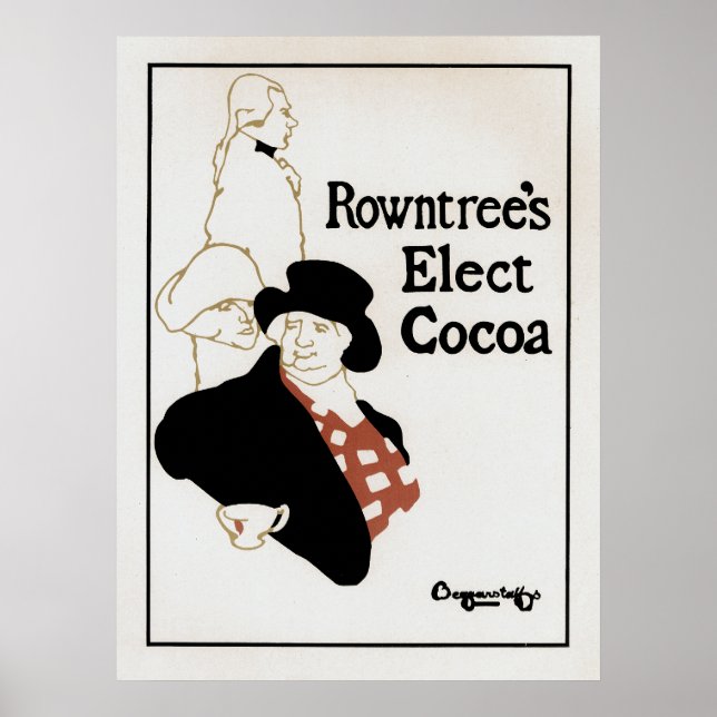 Póster Cacau Eleitor de Rowntree (Frente)